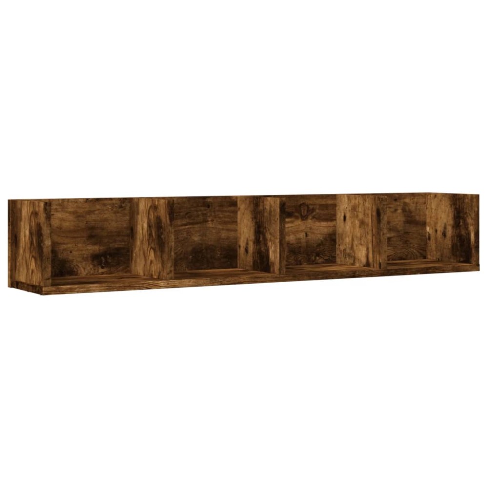 vidaXL Dulap de perete, stejar fumuriu, 99x18x16,5 cm, lemn compozit