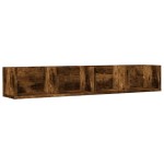 vidaXL Dulap de perete, stejar fumuriu, 99x18x16,5 cm, lemn compozit