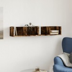 vidaXL Dulap de perete, stejar fumuriu, 99x18x16,5 cm, lemn compozit