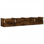 vidaXL Dulap de perete, stejar fumuriu, 99x18x16,5 cm, lemn compozit
