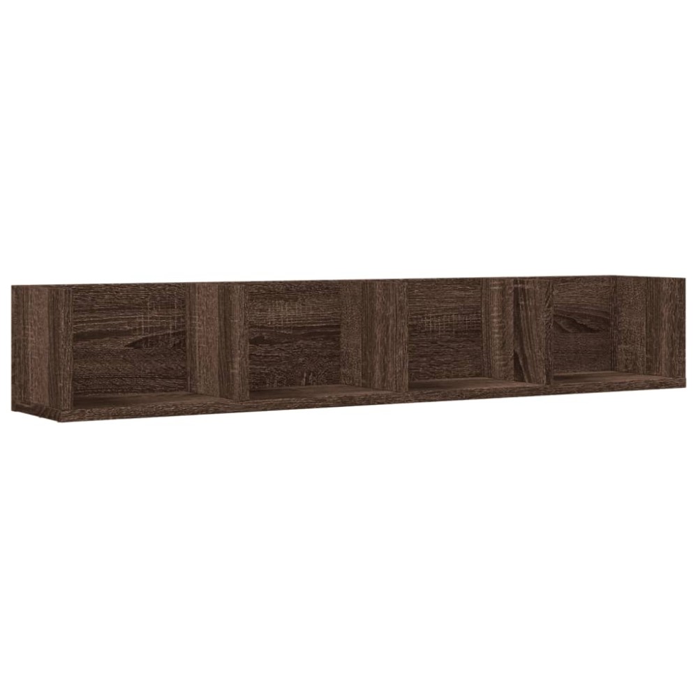 vidaXL Dulap de perete, stejar maro, 99x18x16,5 cm, lemn compozit
