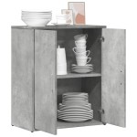 vidaXL Dulap, gri beton, 60x31x70 cm, lemn prelucrat
