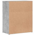 vidaXL Dulap, gri beton, 60x31x70 cm, lemn prelucrat