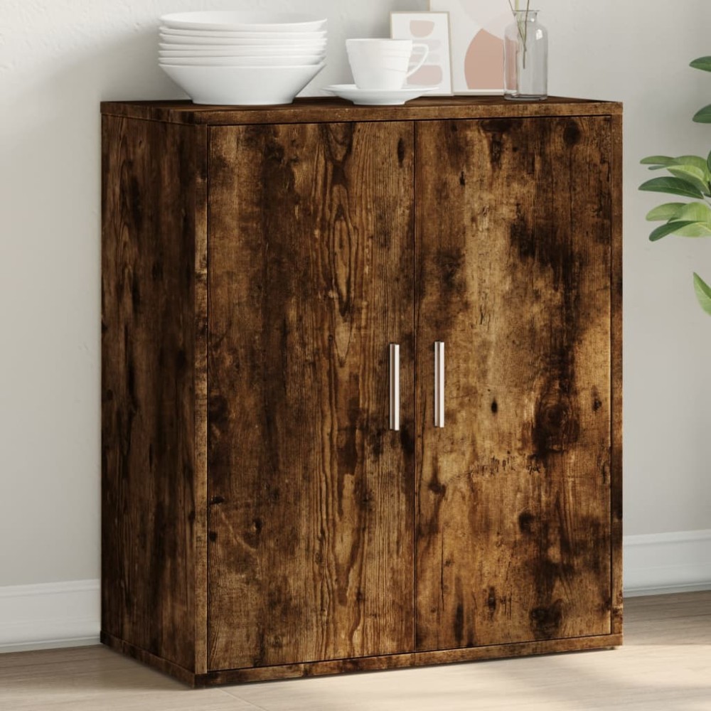 vidaXL Dulap, stejar fumuriu, 60x31x70 cm, lemn prelucrat