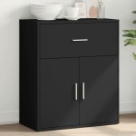 vidaXL Dulap, negru, 60x31x70 cm, lemn prelucrat
