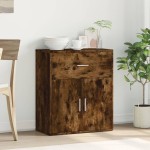 vidaXL Dulap, stejar fumuriu, 60x31x70 cm, lemn prelucrat