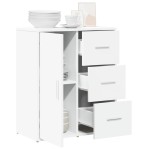 vidaXL Dulap, alb, 60x31x70 cm, lemn prelucrat
