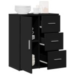 vidaXL Dulap, negru, 60x31x70 cm, lemn prelucrat
