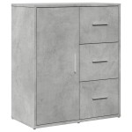 vidaXL Dulap, gri beton, 60x31x70 cm, lemn prelucrat vidaXL Dulap, gri beton, 60x31x70 cm, lemn prelucrat