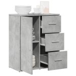 vidaXL Dulap, gri beton, 60x31x70 cm, lemn prelucrat vidaXL Dulap, gri beton, 60x31x70 cm, lemn prelucrat