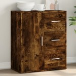 vidaXL Dulap, stejar fumuriu, 60x31x70 cm, lemn prelucrat