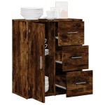 vidaXL Dulap, stejar fumuriu, 60x31x70 cm, lemn prelucrat