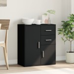 vidaXL Dulap, negru, 60x31x70 cm, lemn prelucrat