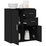 vidaXL Dulap, negru, 60x31x70 cm, lemn prelucrat