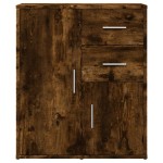 vidaXL Dulap, stejar fumuriu, 60x31x70 cm, lemn prelucrat