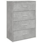 vidaXL Servantă, gri beton, 60x31x84 cm, lemn compozit vidaXL Servantă, gri beton, 60x31x84 cm, lemn compozit