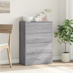vidaXL Dulap, gri sonoma, 60x31x84 cm, lemn prelucrat vidaXL Dulap, gri sonoma, 60x31x84 cm, lemn prelucrat