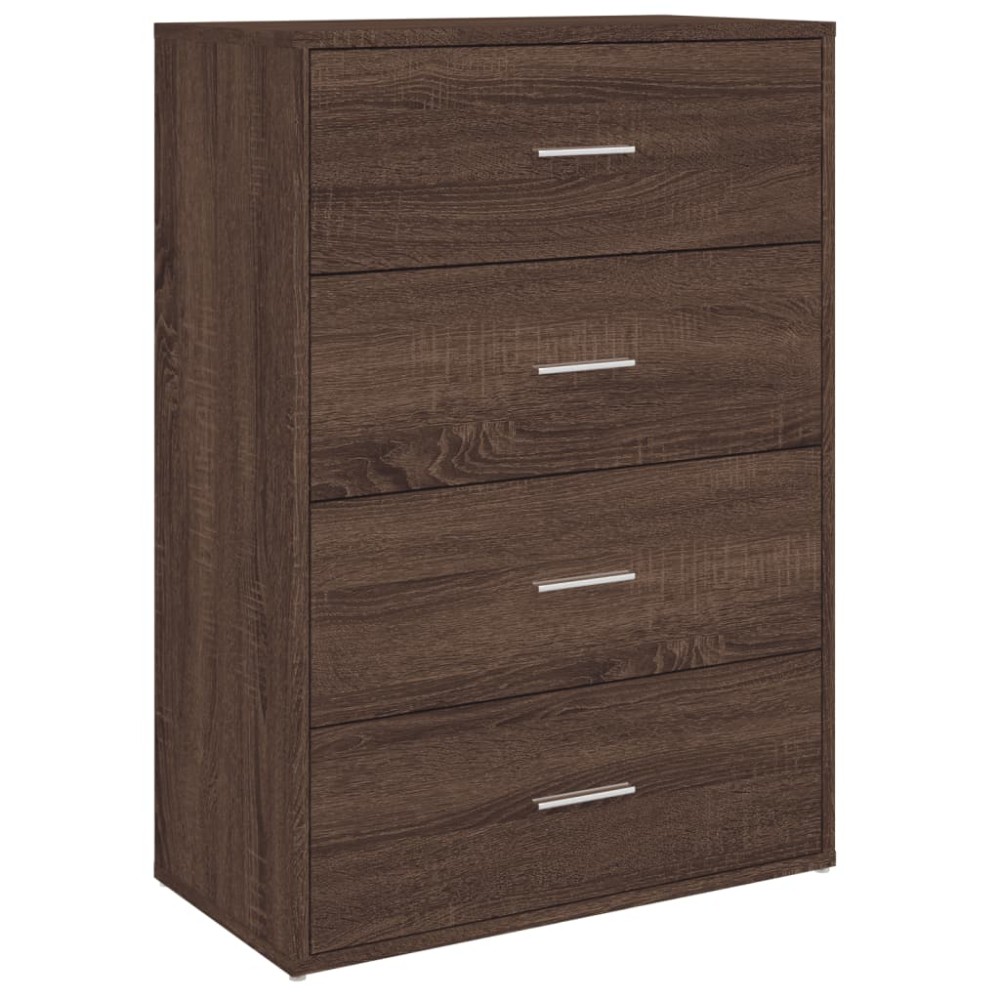 vidaXL Servantă, stejar maro, 60x31x84 cm, lemn prelucrat