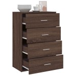 vidaXL Servantă, stejar maro, 60x31x84 cm, lemn prelucrat