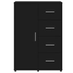 vidaXL Servantă, negru, 60x31x84 cm, lemn prelucrat