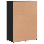 vidaXL Servantă, negru, 60x31x84 cm, lemn prelucrat