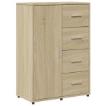 vidaXL Servantă, stejar sonoma, 60x31x84 cm, lemn compozit vidaXL Servantă, stejar sonoma, 60x31x84 cm, lemn compozit