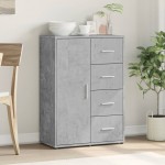 vidaXL Servantă, gri beton, 60x31x84 cm, lemn compozit vidaXL Servantă, gri beton, 60x31x84 cm, lemn compozit