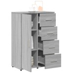 vidaXL Servantă, sonoma gri, 60x31x84 cm, lemn prelucrat vidaXL Servantă, sonoma gri, 60x31x84 cm, lemn prelucrat