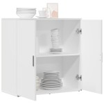 vidaXL Servantă, alb, 79x38x80 cm, lemn compozit vidaXL Servantă, alb, 79x38x80 cm, lemn compozit
