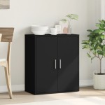 vidaXL Servantă, negru, 79x38x80 cm, lemn prelucrat vidaXL Servantă, negru, 79x38x80 cm, lemn prelucrat
