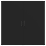 vidaXL Servantă, negru, 79x38x80 cm, lemn prelucrat vidaXL Servantă, negru, 79x38x80 cm, lemn prelucrat