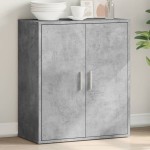 vidaXL Servantă, gri beton, 79x38x80 cm, lemn compozit