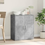 vidaXL Servantă, gri beton, 79x38x80 cm, lemn compozit