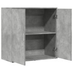 vidaXL Servantă, gri beton, 79x38x80 cm, lemn compozit