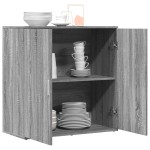 vidaXL Servantă, gri sonoma, 79x38x80 cm, lemn prelucrat