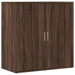 vidaXL Servantă, stejar maro, 79x38x80 cm, lemn compozit