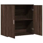vidaXL Servantă, stejar maro, 79x38x80 cm, lemn compozit