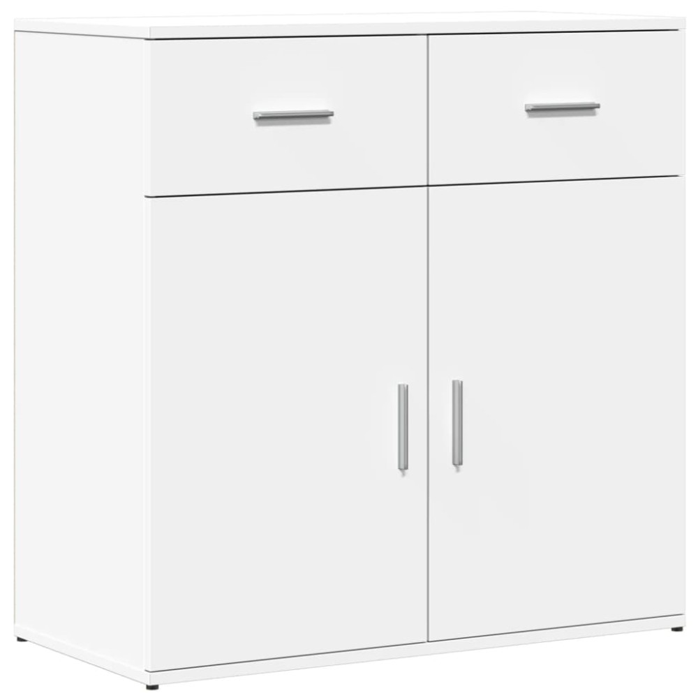 vidaXL Servantă, alb, 79x38x80 cm, lemn compozit