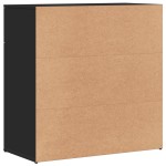 vidaXL Servantă, negru, 79x38x80 cm, lemn prelucrat