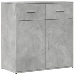 vidaXL Servantă, gri beton, 79x38x80 cm, lemn compozit vidaXL Servantă, gri beton, 79x38x80 cm, lemn compozit