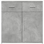 vidaXL Servantă, gri beton, 79x38x80 cm, lemn compozit vidaXL Servantă, gri beton, 79x38x80 cm, lemn compozit
