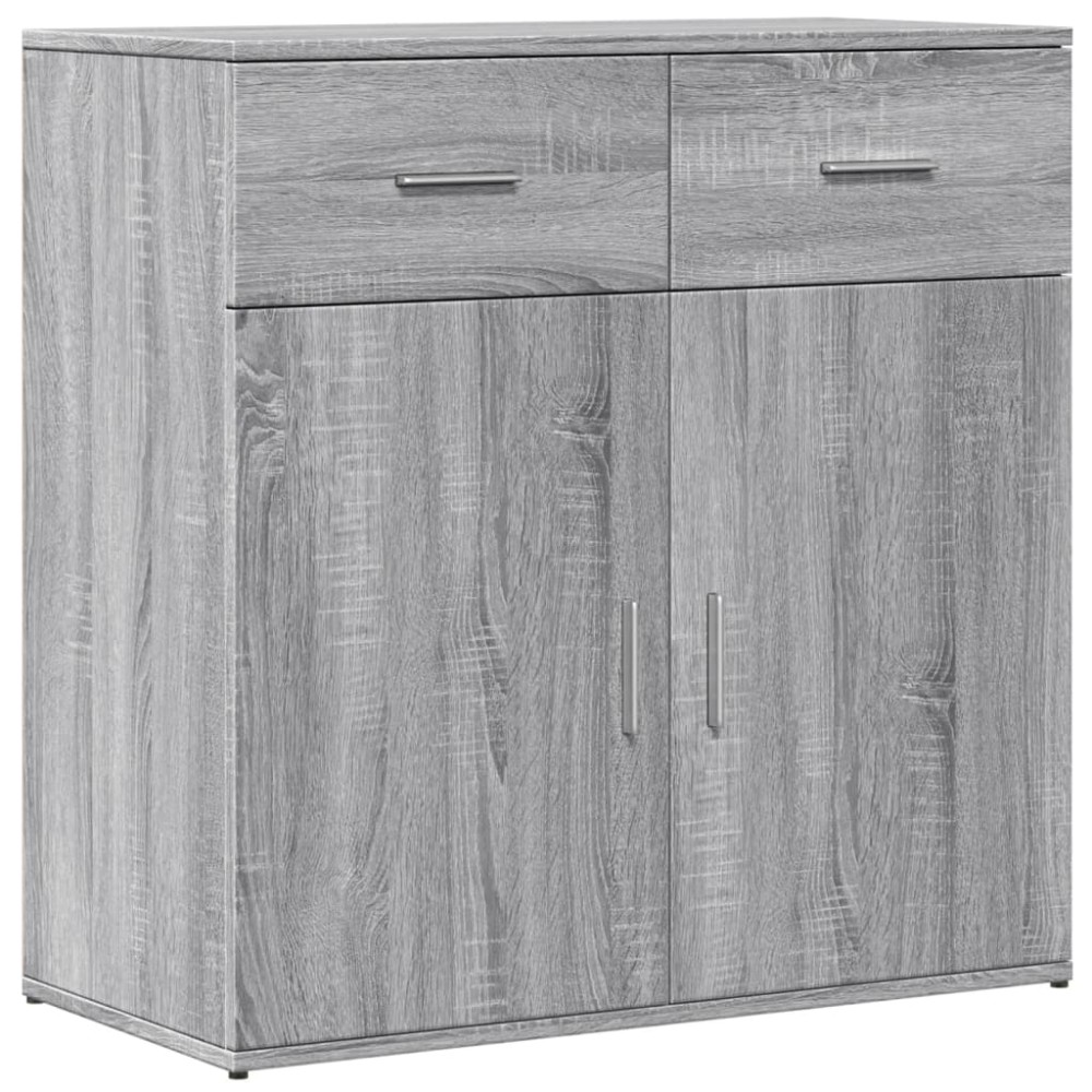 vidaXL Servantă, gri sonoma, 79x38x80 cm, lemn compozit