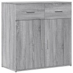 vidaXL Servantă, gri sonoma, 79x38x80 cm, lemn compozit vidaXL Servantă, gri sonoma, 79x38x80 cm, lemn compozit