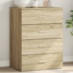 vidaXL Servantă, stejar sonoma, 60x39x80 cm, lemn compozit vidaXL Servantă, stejar sonoma, 60x39x80 cm, lemn compozit