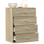 vidaXL Servantă, stejar sonoma, 60x39x80 cm, lemn compozit vidaXL Servantă, stejar sonoma, 60x39x80 cm, lemn compozit
