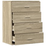 vidaXL Servantă, stejar sonoma, 60x39x80 cm, lemn compozit vidaXL Servantă, stejar sonoma, 60x39x80 cm, lemn compozit