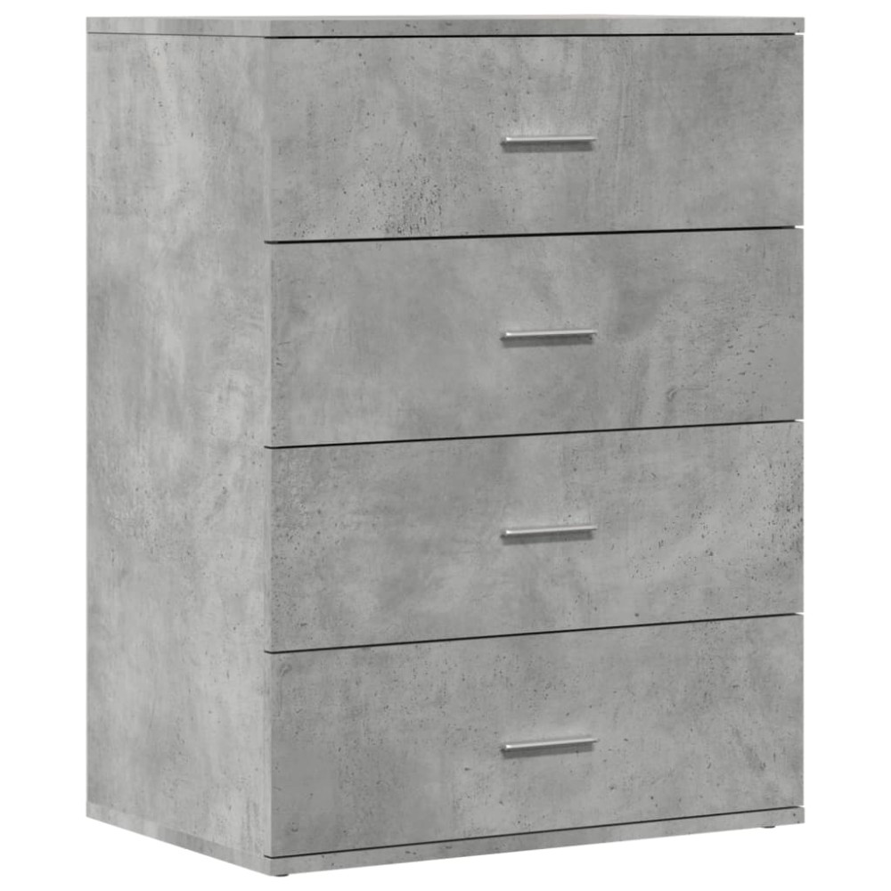 vidaXL Servantă, gri beton, 60x39x80 cm, lemn compozit