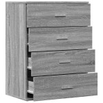 vidaXL Servantă, gri sonoma, 60x39x80 cm, lemn prelucrat vidaXL Servantă, gri sonoma, 60x39x80 cm, lemn prelucrat