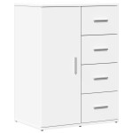 vidaXL Dulap, alb, 59x39x80 cm, lemn prelucrat