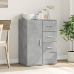 vidaXL Servantă, gri beton, 59x39x80 cm, lemn compozit vidaXL Servantă, gri beton, 59x39x80 cm, lemn compozit